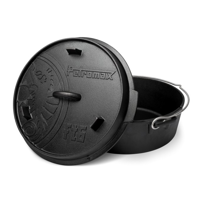 PETROMAX ketaus puodas Dutch Oven ft6 su plokščiu dugnu 5,5l