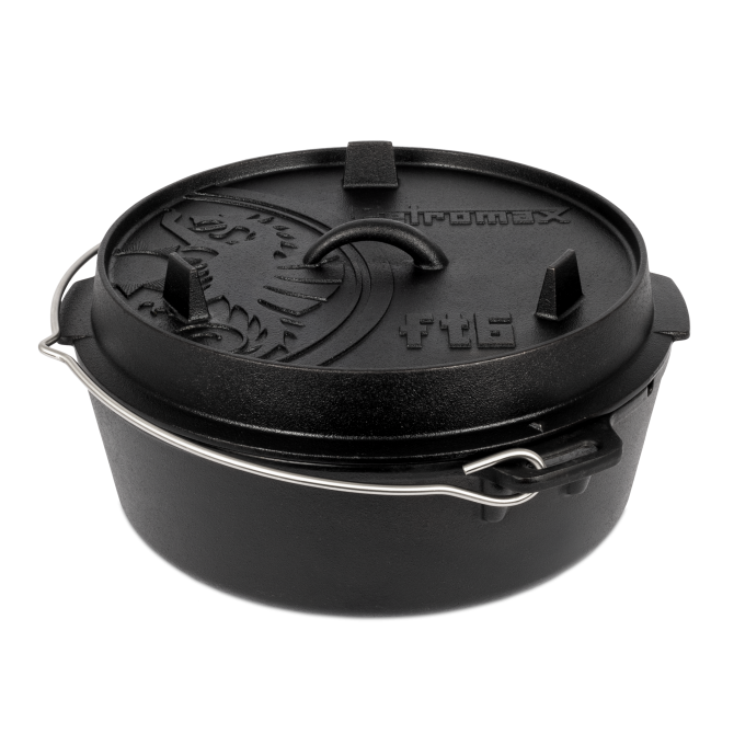 PETROMAX ketaus puodas Dutch Oven ft6 su plokščiu dugnu 5,5l