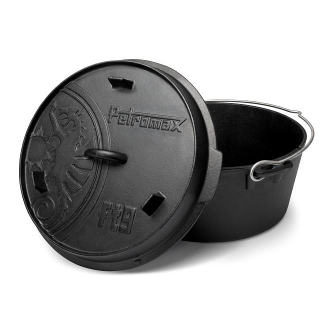 PETROMAX ketaus puodas Dutch Oven ft9 su plokščiu dugnu 7,5l