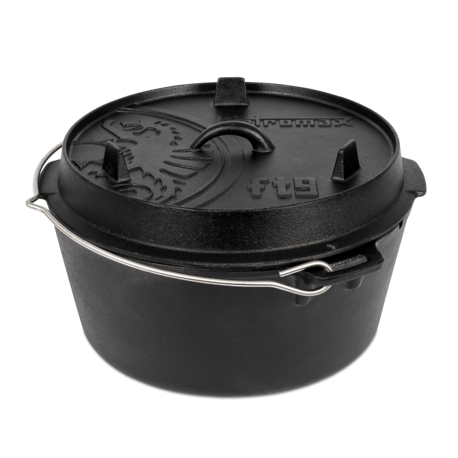 PETROMAX ketaus puodas Dutch Oven ft9 su plokščiu dugnu 7,5l