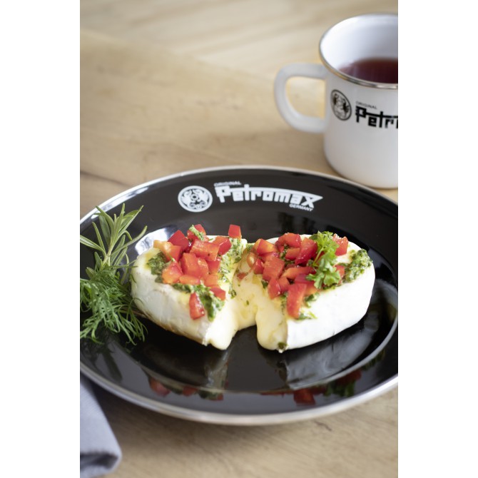 PETROMAX emaliuoto plieno lėkštės 2vnt. 18cm, juodos