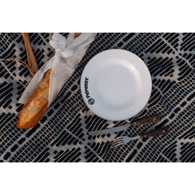 PETROMAX emaliuoto plieno lėkštės, 2vnt. 22cm, baltos