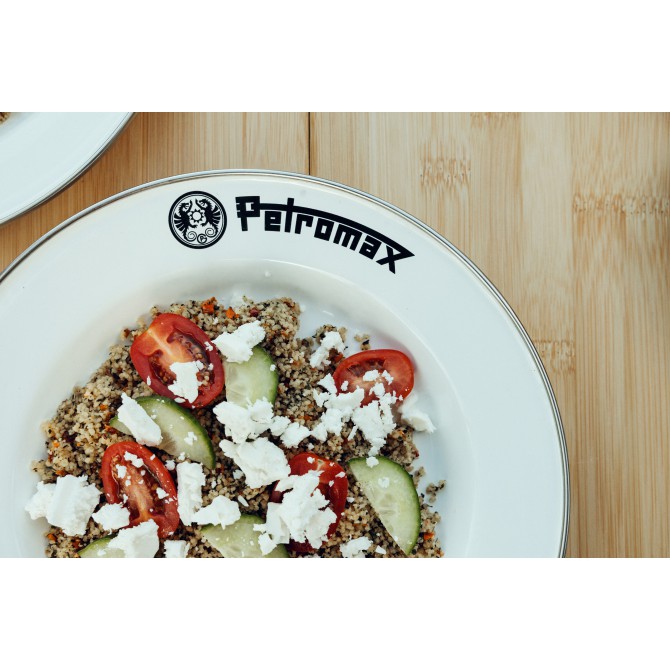 PETROMAX emaliuoto plieno lėkštės 2vnt. 26cm, baltos