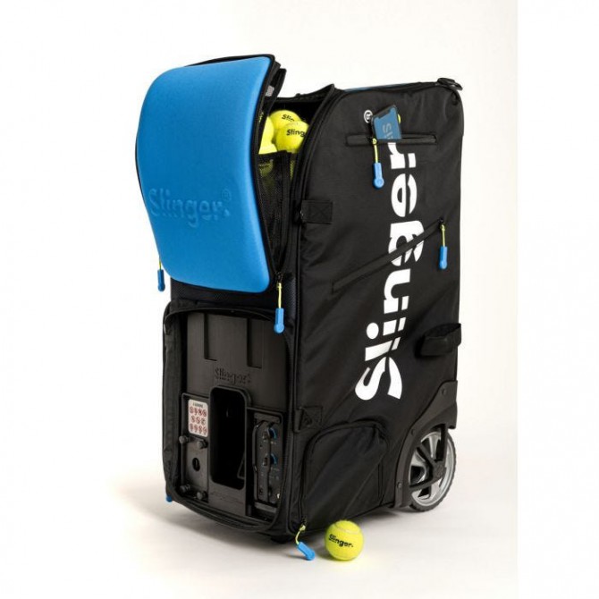 Slinger Bag teniso treniruoklis, puikus treniruoklis teniso įgūdžių lavinimui, kompaktiškas sprendimas intensyvioms individualioms treniruotėms