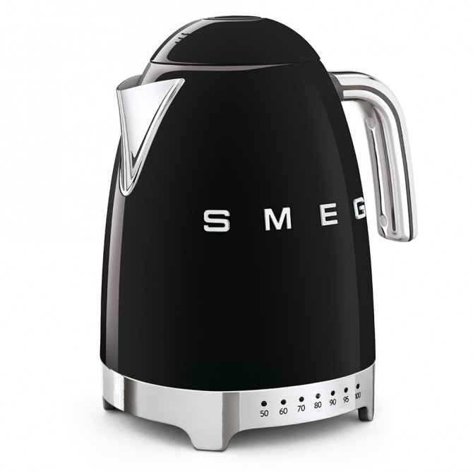 SMEG el. virdulys, KLF04BLEU, juoda