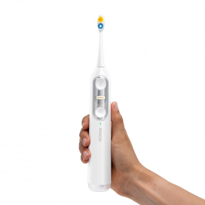 SOOCAS NEOS II 2-in-1 Elektrinis dantų šepetėlis su irigatorium, Pearl White