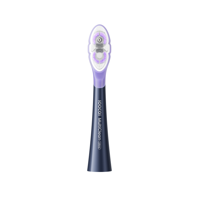 SOOCAS NEOS II Keičiama šepetėlio galvutė Ultra Soft, Midnight Blue (2 galvutės pakuotėje)