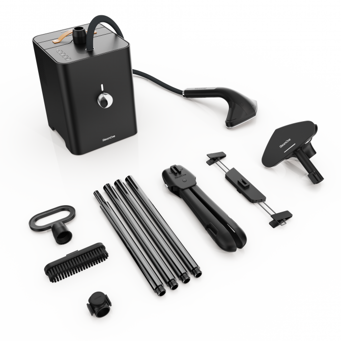 SteamOne STEAMCUBE drabužių garintuvas, juodas