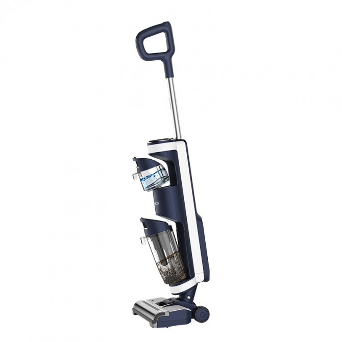 TINECO FLOOR ONE S3 Extreme belaidis grindų plovimo prietaisas - Dviejų vandens bakų sistema, permatomi rezervuarai, lengvas vandens lygio stebėjimas, galingas siurbimas, patogus laikymas