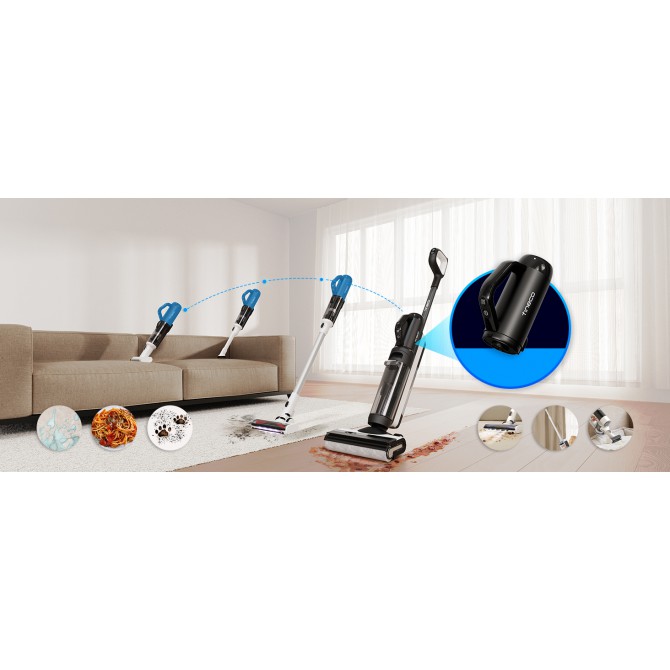 TINECO FLOOR ONE Switch S6 Pet belaidžiai grindų plovimo ir siurbimo prietaisai