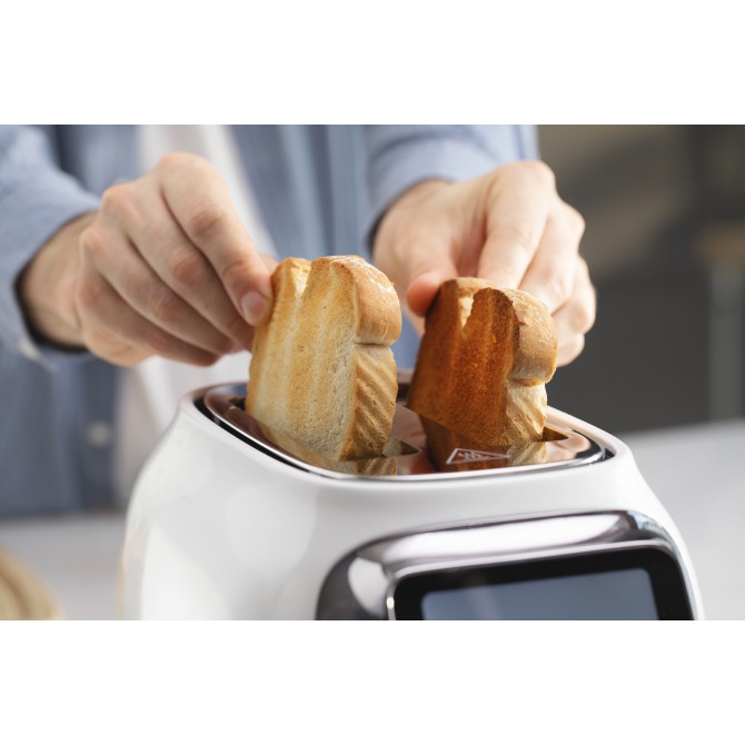 TINECO TOASTY ONE išmanus skrudintuvas - Jutiklinis valdymo ekranas, LED indikacijos, įvairūs skrudinimo nustatymai, intuityvus valdymas, modernus stilius