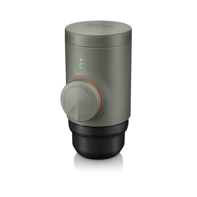 WACACO MINIPRESSO GRAY OLIVE nešiojamas espresso aparatas maltai kavai GR2, pilka alyvuogių