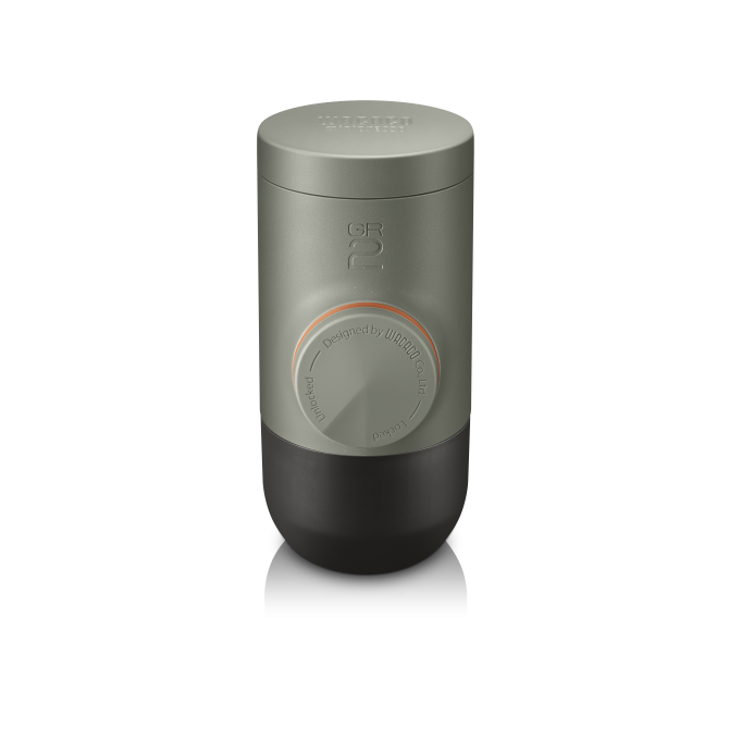 WACACO MINIPRESSO GRAY OLIVE nešiojamas espresso aparatas maltai kavai GR2, pilka alyvuogių