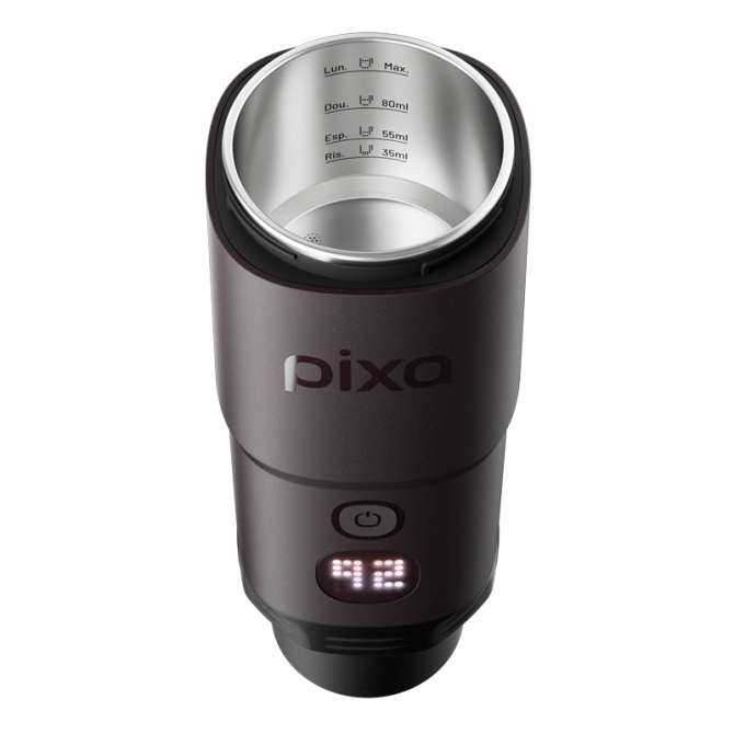 WACACO PIXAPRESSO nešiojamas kavos aparatas, tamsi burgundiška