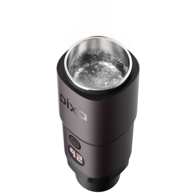 WACACO PIXAPRESSO nešiojamas kavos aparatas, tamsi burgundiška