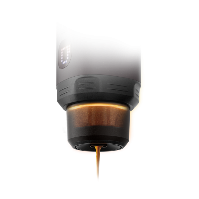 WACACO PIXAPRESSO nešiojamas kavos aparatas, tamsi burgundiška