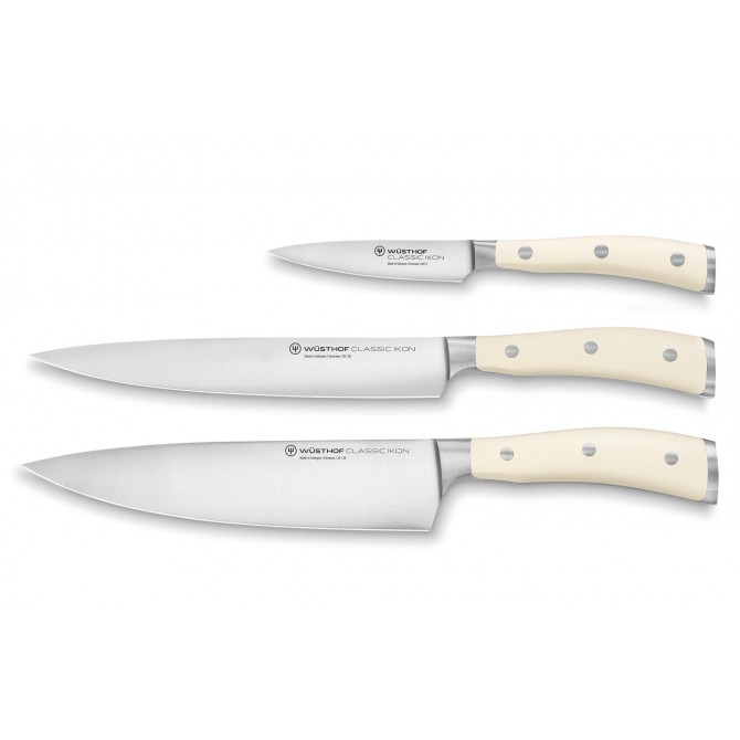 WUSTHOF Classic Ikon Creme peilių rinkinys, 3vnt.