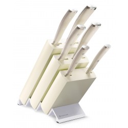 WUSTHOF Classic Ikon Creme peilių rinkinys su magnetiniu bloku, 6 vnt.